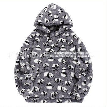 Φούτερ με κουκούλα, τσέπες και κλείσιμο με φερμουάρ, σε χρώμα αζτέκ, εξαιρετικά λεπτό, σε χρώμα ευρωπαϊκής και αμερικανικής απόχρωσης, με στάμπα κόκκινου πάντα των Αζτέκων.