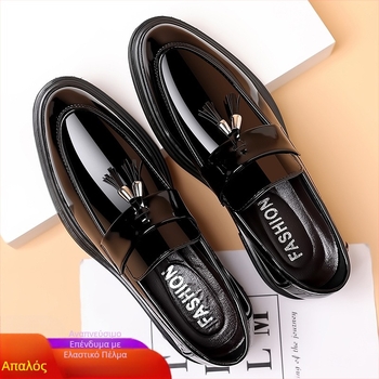 Δερμάτινα Παπούτσια από Λουστρίνι, Βρετανικού Στυλ, Άνετα Δερμάτινα Παπούτσια ... Γαμήλια Παπούτσια Εργασίας, Δερμάτινα Παπούτσια για Άνεση, Άνετα Δερμάτινα Παπούτσια για Άνεση Ύψους