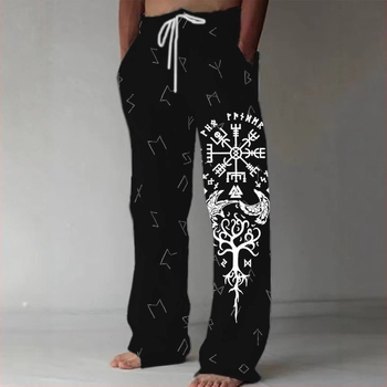 Διασυνοριακή Ευρώπη και Ηνωμένες Πολιτείες μόδα αναψυχής χαλαρά λινά παντελόνια με φαρδιά πόδια ψηφιακή εκτύπωση σταθερό z όλα τα είδη μοτίβων άνοιξη και φθινόπωρο