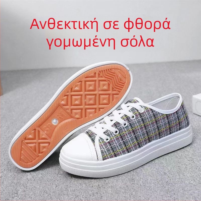 Άνοιξη και Καλοκαίρι, Γυναικεία Παπούτσια Φοιτητών με Χοντρές Σόλες, Καθημερινά, Παλιά Υφασμάτινα Παπούτσια Πεκίνου με Χοντρές Σόλες, Γυναικεία Παπούτσια Denim