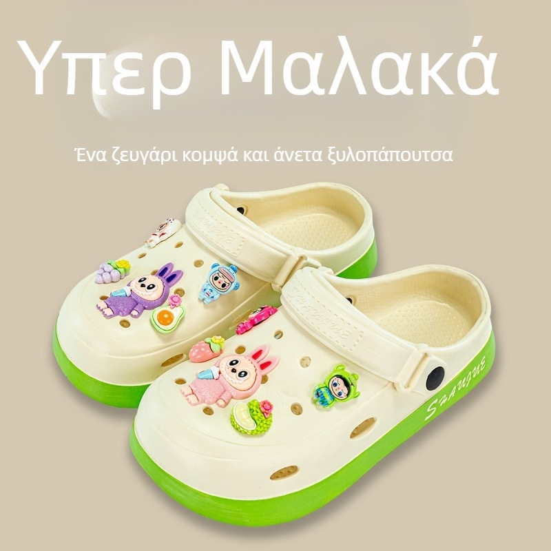 Νέα Fruit Rab Cloth All-match Διπλό Χρώμα Ανδρικά και Γυναικεία Παπούτσια με Τρύπες Εξωτερική Ρούχα Αντιολισθητικές Παντόφλες Μοντέρνα Σανδάλια