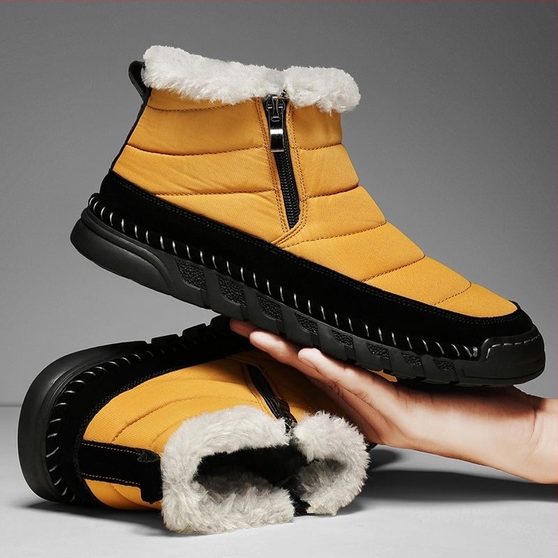 Χειμερινά ανδρικά παπούτσια 2024, νέα παπούτσια εξωτερικού χώρου από βαμβάκι, ανδρικά παπούτσια πλατφόρμας plus size, ανδρικές καθημερινές μπότες χιονιού για όλες τις ηλικίες, ανδρικές μπότες χιονιού με χοντρές ραφές