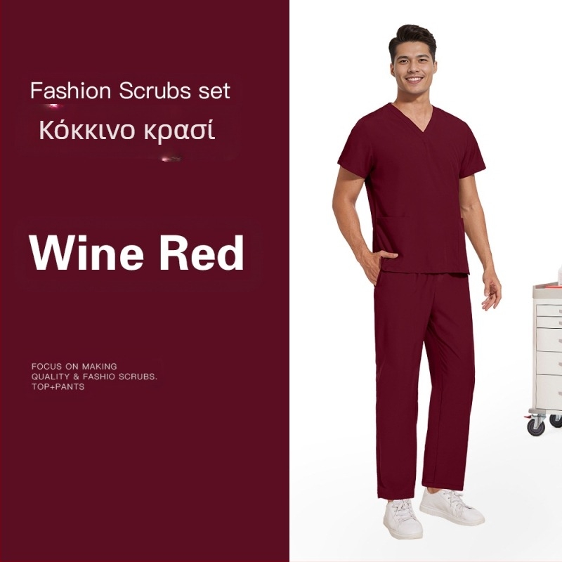 Ανδρικά και γυναικεία ίδια ελαστικά παντελόνια γρήγορου στεγνώματος, λεπτά, ίσια, ρούχα εργασίας για σαλόνι ομορφιάς, οδοντιατρείο, ρούχα πλυσίματος στο χέρι