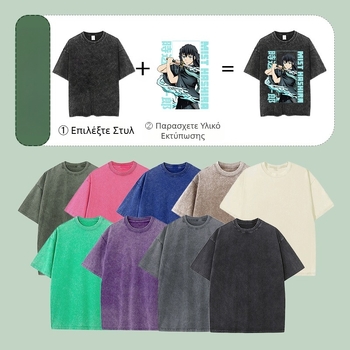 Μπλούζα David Lynch Cross-Border American Oversize από τυπωμένο βαμβάκι, μαύρη, κοντομάνικη, με σχέδιο