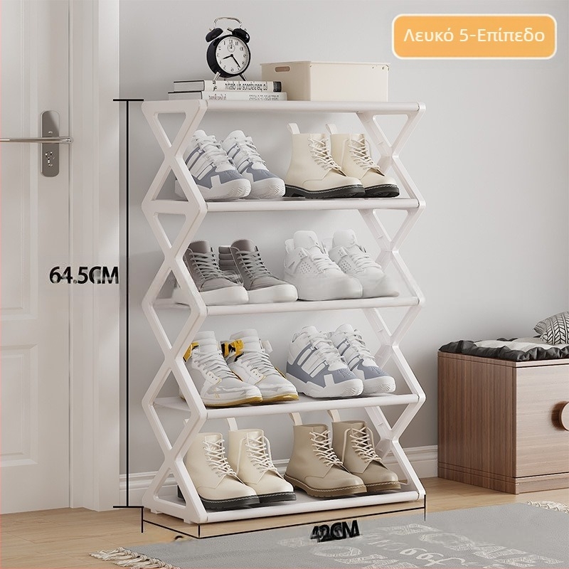 Απλή, μοντέρνα, ανθεκτική στη σκόνη, πολυστρωματική παπουτσοθήκη, απλή συναρμολογούμενη παπουτσοθήκη, πτυσσόμενη παπουτσοθήκη