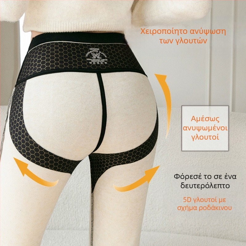 Γυναικείο παντελόνι Shark με διπλή τσέπη και επένδυση φλις, ψηλόμεσο, για γυναίκες, για φθινοπωρινές και χειμερινές εμφανίσεις, για μεγάλα μεγέθη, με καμπύλες και καμπύλες.