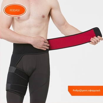 Εργοστασιακή άμεση προστασία μηρών για αθλήματα, ορειβασία, μπάσκετ, τρέξιμο, αντι-καταπόνηση, αναπνεύσιμη, ρυθμιζόμενη προστασία ποδιών, ισχίου