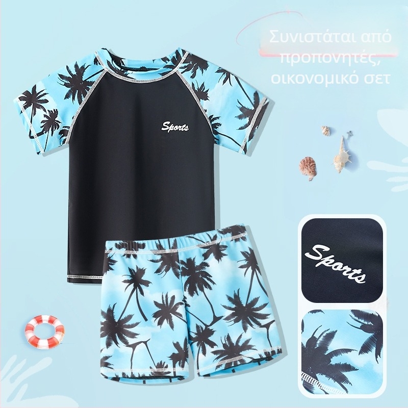 Παιδικά μαγιό για αγόρια, μέσης και μεγάλου μεγέθους, σπαστά, 2025, νέο μαγιό για αγόρια, μαγιό, αντηλιακό, ολόσωμη φόρμα κολύμβησης, ζεστό νερό