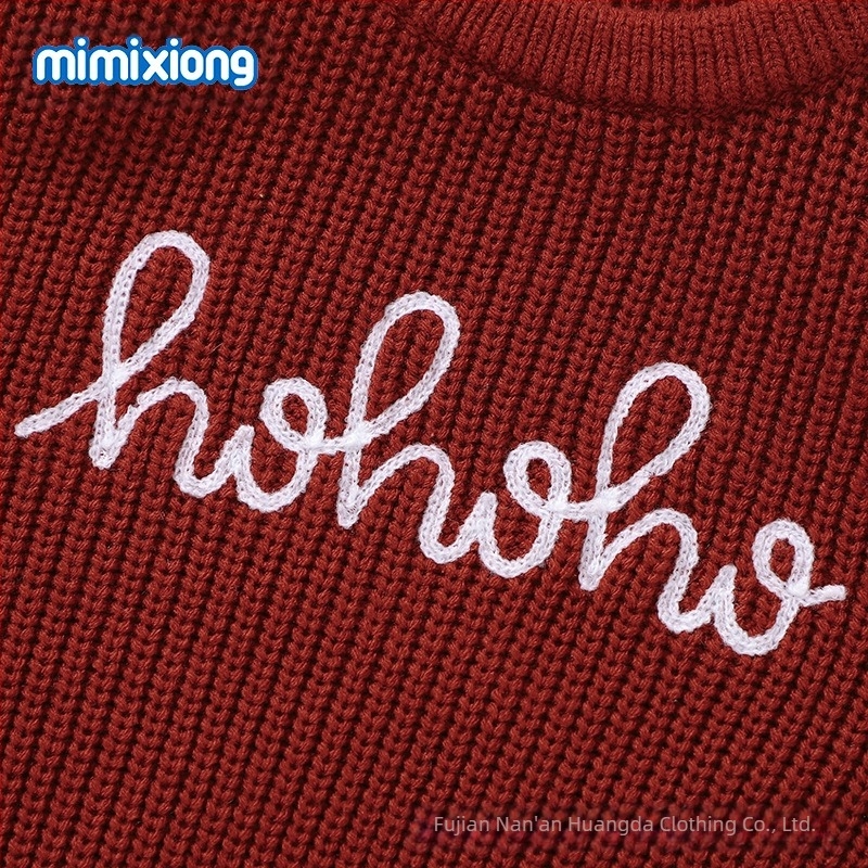 Φθινόπωρο και χειμώνα, νέο πλεκτό, κεντημένο τοπ, μονόχρωμο, ασορτί πουλόβερ για μωρά, σε καυτές εκπτώσεις