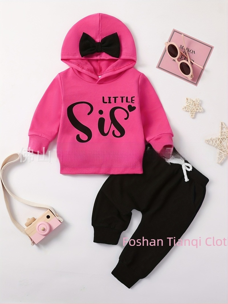 eaby Aliexpress Amazon ins Δημοφιλές Ευρωπαϊκό και Αμερικανικό Κοστούμι με Κουκούλα με Γράμμα Κοστούμι με Κουκούλα με Φιόγκο