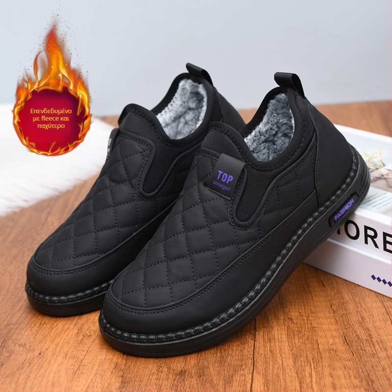Χειμερινά παπούτσια για μαμάδες 2024, νέα αδιάβροχα, casual γυναικεία βαμβακερά παπούτσια, με μαλακή σόλα, ζεστές μπότες χιονιού για γυναίκες