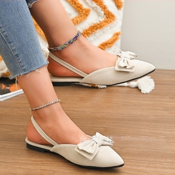 Γυναικεία Σανδάλια Κορεάτικου Στυλ 2025, Καλοκαιρινά, Μαύρα, Μυτερά Δάχτυλα, Baotou, Μονόχρωμη Ζώνη, Άδεια, Γαλλικά, Απλό, Διακεκομμένο