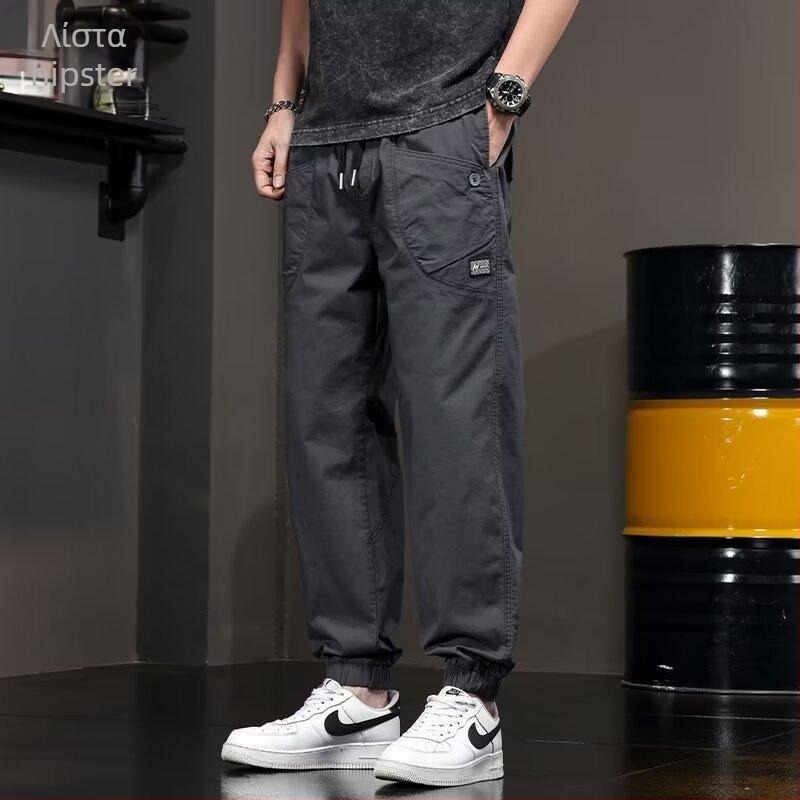Μοντέρνο παντελόνι Harlan με τσέπη και σχέδιο ποδιών για άνδρες, αθλητικό παντελόνι Harlan για νέους φοιτητές, American Vintage Casual