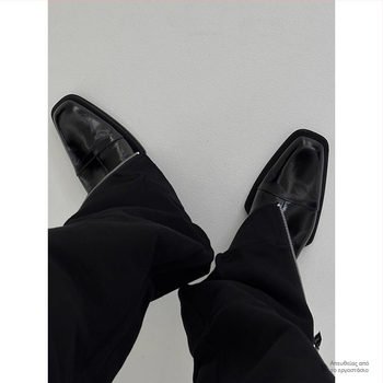 Ψηλές Μπότες Chelsea με Μυτερές Μύτες, Μέτριο Εσωτερικό Ύψος, Ανδρικές Μπότες Martin με Αύξηση στο Μέσο Εσωτερικό Ύψος, Ανδρικές Casual Βρετανικές Κοντές Μπότες, Ανδρικές Μπότες με Φερμουάρ, Μπροκάρ