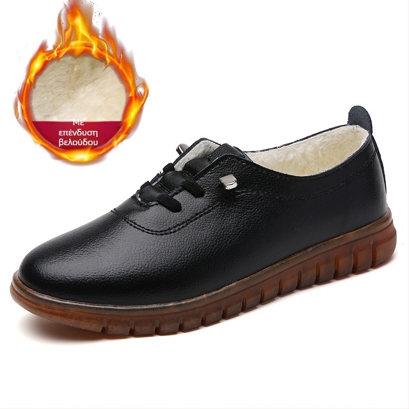 Γυναικεία Casual Δερμάτινα Παπούτσια Μεγάλων Μεγεθών, Παπούτσια Οδήγησης με Μαλακή Σόλα, Παπούτσια Lazy, Τετράγωνα Παπούτσια Χορού, Λευκά Παπούτσια, Μονά Παπούτσια Four Seasons, Γυναικεία Παπούτσια