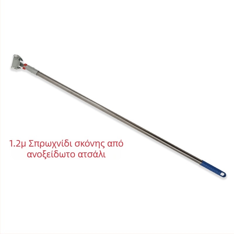 Σπειροειδής ξύλινη σκούπα με κοντάρι, νέα μασίφ ξύλινη λαβή 96cm, ξύλινη μακριά λαβή, μονή μακριά σκούπα Tiao, οικιακή, εργοστασιακή, σχολική