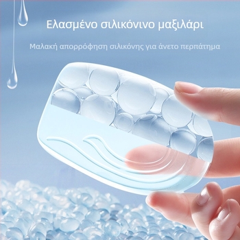 Διαφανής ψηλή σόλα σιλικόνης για άνδρες και γυναίκες Αόρατο μισό μαξιλαράκι εσωτερικής ψηλής φτέρνας με τεχνητό μαξιλαράκι, αθλητικά παπούτσια χωρίς κούραση στα πόδια