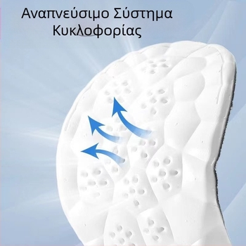 Αίσθηση πατήματος στα περιττώματα, ανδρικός εξαιρετικά μαλακός πάτος με αυξημένη απορρόφηση κραδασμών, γυναικείος αθλητικός αερόσακος, αναπνεύσιμος χονδρικής