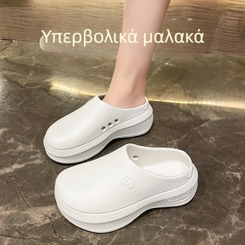 Νέα σανδάλια με ψηλοτάκουνα πλατφόρμες του 2024, γυναικεία καλοκαιρινά εξωτερικά ρούχα με αυξανόμενο ύψος, παντόφλες EVA για αθλητικά σανδάλια, διασυνοριακό διαδίκτυο, διασημότητα