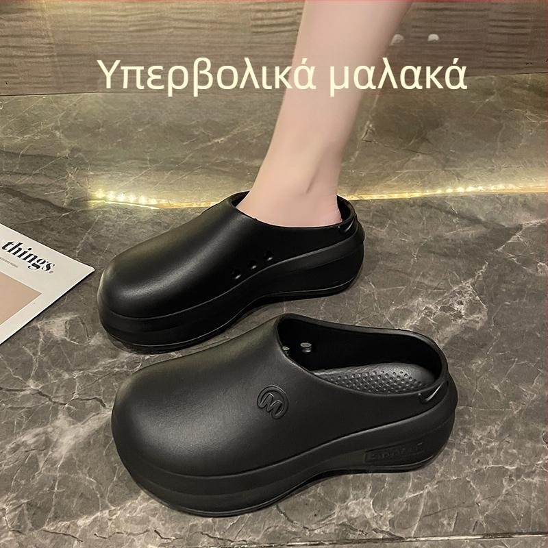 Νέα σανδάλια με ψηλοτάκουνα πλατφόρμες του 2024, γυναικεία καλοκαιρινά εξωτερικά ρούχα με αυξανόμενο ύψος, παντόφλες EVA για αθλητικά σανδάλια, διασυνοριακό διαδίκτυο, διασημότητα