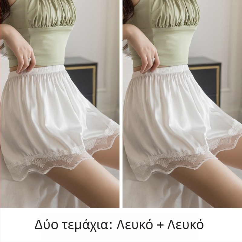 Καλοκαιρινά παντελόνια ασφαλείας τριών σημείων για γυναίκες στο σπίτι, μπορούν να φορεθούν έξω, με δαντέλα κύματος, αντιολισθητική, χωρίς μπούκλες, λεπτή βάση χονδρικής V3