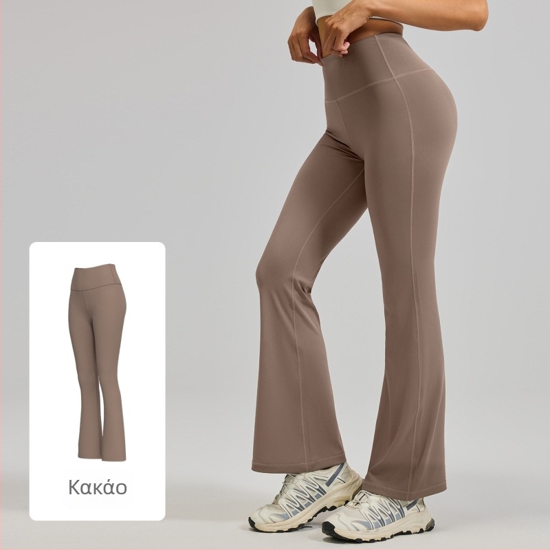 Αθλητικό κολάν Juyitang Naked με ψηλή μέση και ελαστική εφαρμογή, για γυναίκες με ελαφρώς φαρδύ τελείωμα, για άρση γοφών, για το καλοκαίρι