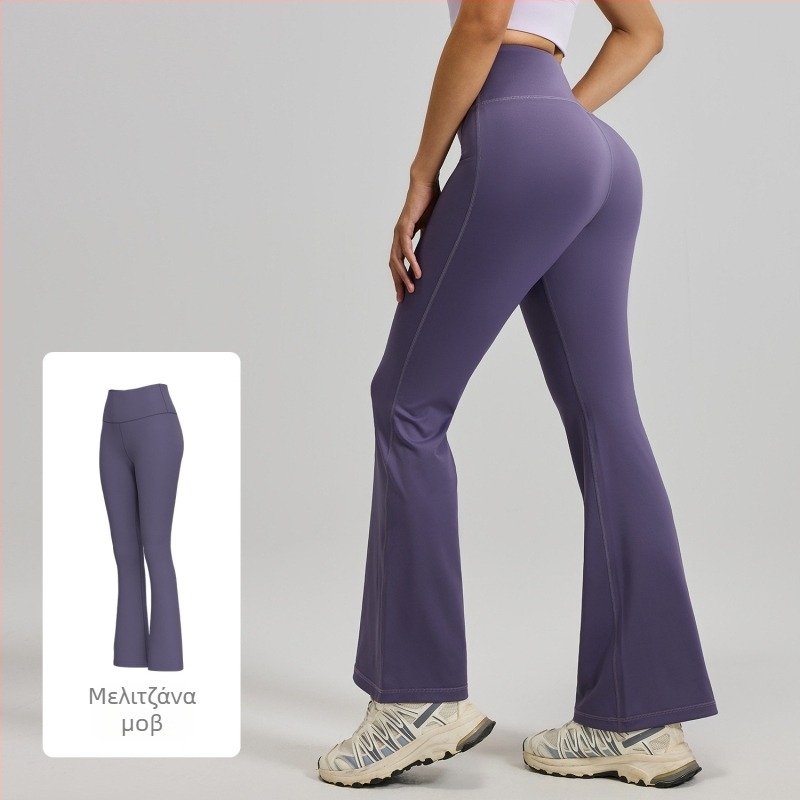 Αθλητικό κολάν Juyitang Naked με ψηλή μέση και ελαστική εφαρμογή, για γυναίκες με ελαφρώς φαρδύ τελείωμα, για άρση γοφών, για το καλοκαίρι