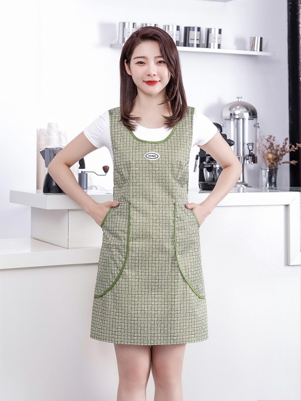 Γιλέκο, Νέα Ποδιά Κουζίνας, Αδιάβροχα και Ανθεκτικά στο Λάδι Ρούχα Εργασίας, Εστίαση, Γυναικεία, Κορεάτικης Στυλ, Όμορφη Ζώνη