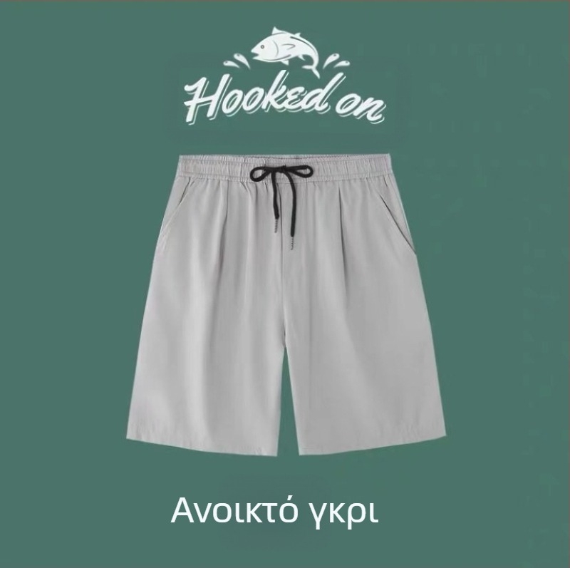 Ανδρικά σορτς από μετάξι Ice Silk, καλοκαιρινά, μοντέρνα, off-top παντελόνια, φοιτητικά, χαλαρά, μεγάλα αθλητικά παντελόνια