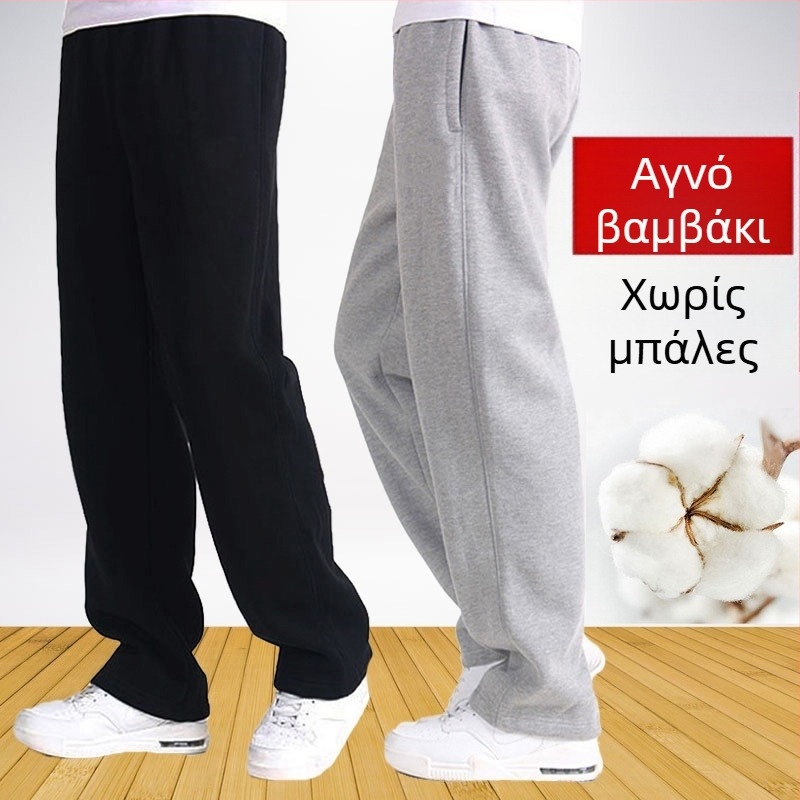 Αθλητικά παντελόνια για άνδρες, λεπτές βαμβακερές, ανοιξιάτικες και καλοκαιρινές, χαλαρές, ίσιες, casual, φόρμες, ανδρικά παντελόνια για μεγάλα μεγέθη, ελαστικά παντελόνια