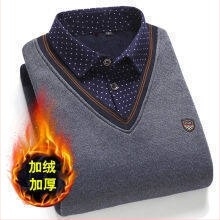 Μακρυμάνικο μπλουζάκι ανοιξιάτικο και φθινοπωρινό για άνδρες μεσήλικες και ηλικιωμένους, μπλουζάκι πόλο με φθινοπωρινό τελείωμα, ανδρικό μπλουζάκι με μακριά μανίκια και πέτο