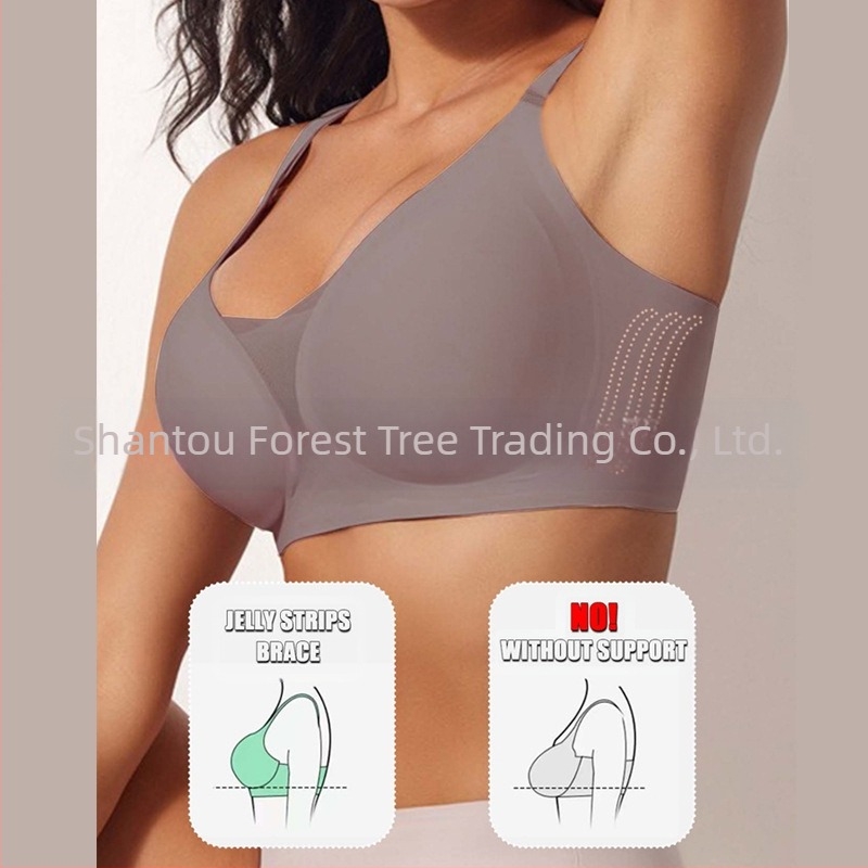 Γυναικεία εσώρουχα temu explosion χωρίς ραφές, μικρό, συσφιγμένο στήθος, ολόσωμο σουτιέν με σταθερή κύπελλο και όμορφη πλάτη, αντι-χαλάρωση