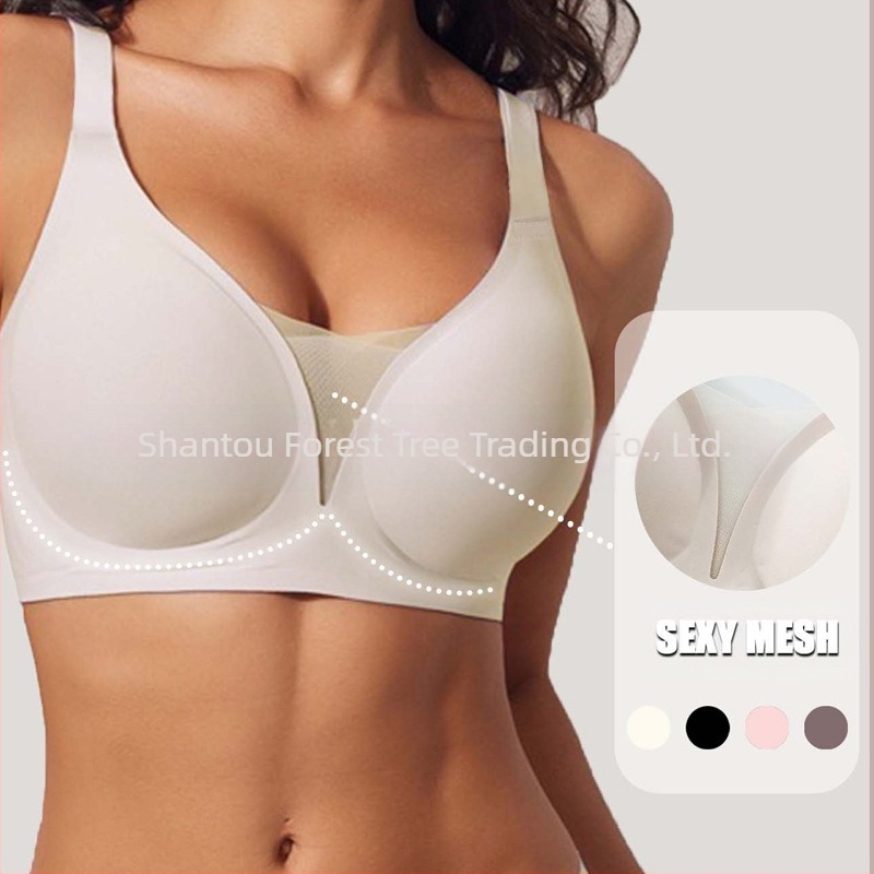 Γυναικεία εσώρουχα temu explosion χωρίς ραφές, μικρό, συσφιγμένο στήθος, ολόσωμο σουτιέν με σταθερή κύπελλο και όμορφη πλάτη, αντι-χαλάρωση