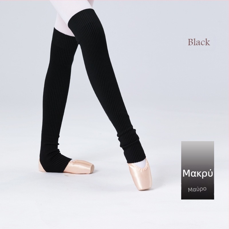 Κάλτσες χορού μπαλέτου ενηλίκων ζεστές κάλτσες χορού εξάσκησης σετ φθινοπώρου και χειμώνα πυκνές πλεκτές μακριές ανθεκτικές στο κρύο προστατευτικές κάλτσες μπαλέτου