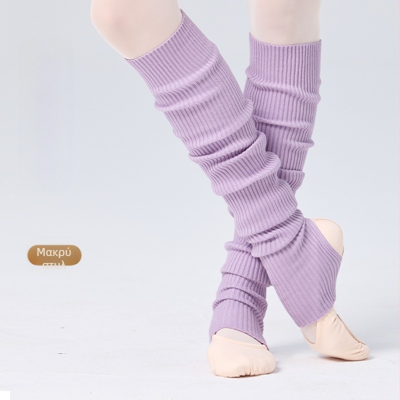 Κάλτσες χορού μπαλέτου ενηλίκων ζεστές κάλτσες χορού εξάσκησης σετ φθινοπώρου και χειμώνα πυκνές πλεκτές μακριές ανθεκτικές στο κρύο προστατευτικές κάλτσες μπαλέτου