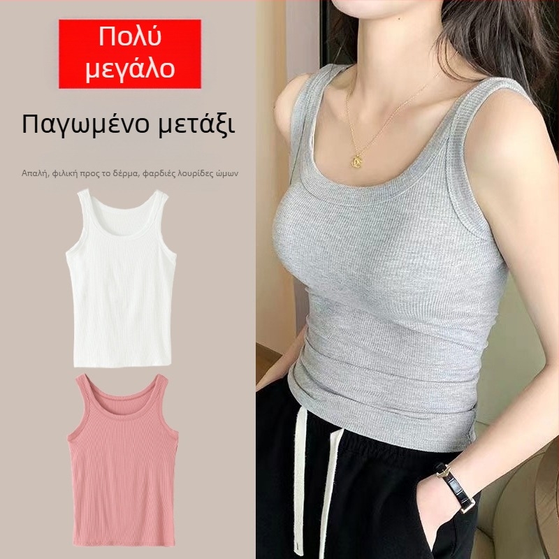 Μεσήλικες και ηλικιωμένες μητέρες, μεγάλα μεγέθη, χαλαρό καμιζόλα 200 κιλών για χοντρή αδερφή, καλοκαιρινό λεπτό γιλέκο με φαρδιά σόλα