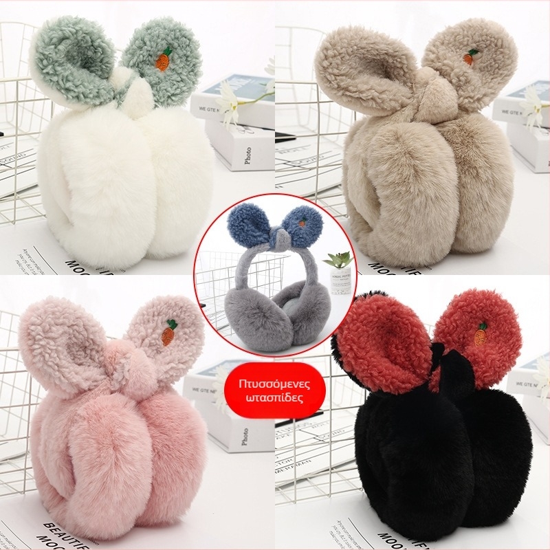 Ζεστές ωτοασπίδες άμεσης δημιουργίας από το εργοστάσιο, γυναικείες ωτοασπίδες με φιόγκο, πτυσσόμενες χειμωνιάτικες ζεστές ωτοασπίδες