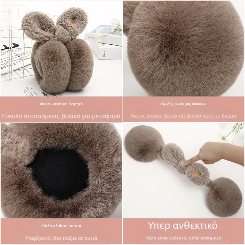 Ζεστές ωτοασπίδες άμεσης δημιουργίας από το εργοστάσιο, γυναικείες ωτοασπίδες με φιόγκο, πτυσσόμενες χειμωνιάτικες ζεστές ωτοασπίδες