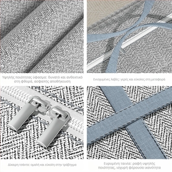 Νέα, παχύρρευστη, εξαιρετικά ανθεκτική τσάντα αποθήκευσης από σύνθετο υλικό, ανθεκτική στη σκόνη και την υγρασία, για άνετη αποθήκευση ρούχων, παπλωμάτων και καθημερινών ειδών.