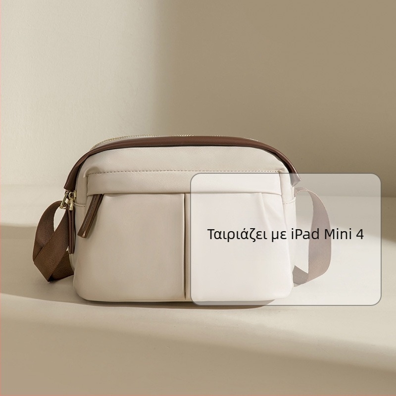 Τσάντες Guangzhou 2025 Νέα τσάντα ώμου μόδας από καμβά crossbody για γυναίκες, μικρή τσάντα ώμου, καλοκαιρινή, casual, πιο εύκολη για να ταιριάζει, τσάντα κινητού τηλεφώνου