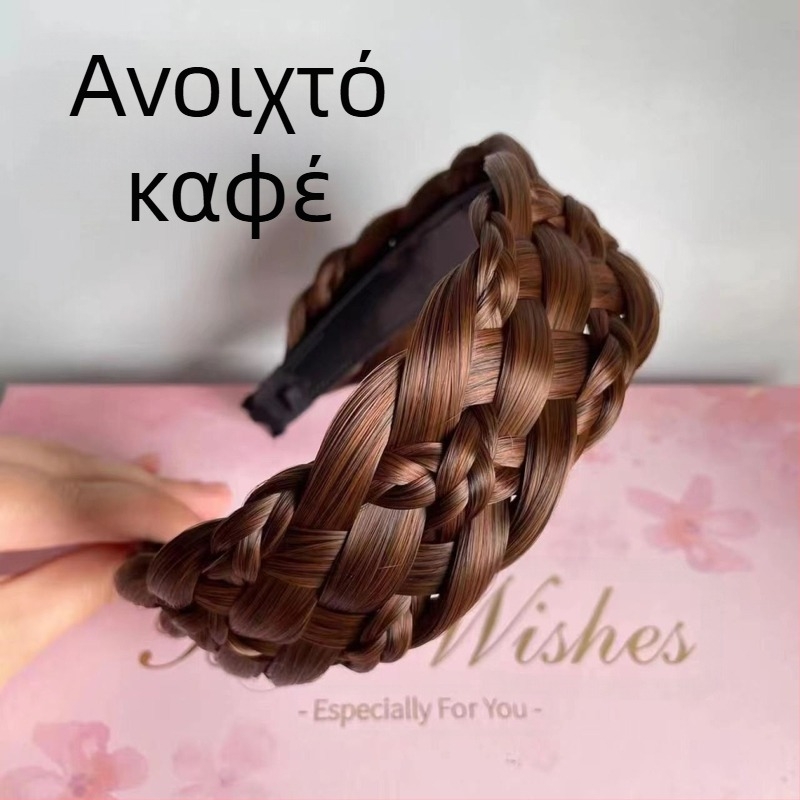 Νέα φαρδιά κορδέλα για περούκες, κορδέλα για τα μαλλιά με έξι τούφες, μονοκόμματη κορδέλα για τα μαλλιά με πλεξούδα ψαροκόκαλο