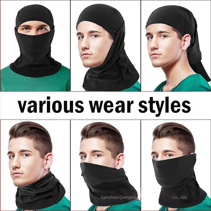 Μάσκα χειμερινού σκι με επένδυση fleece, ζεστή κουκούλα ιππασίας, κασκόλ fleece για εξωτερικούς χώρους, αντιανεμικό, αντιψυκτικό καπέλο ιππασίας με μάσκα