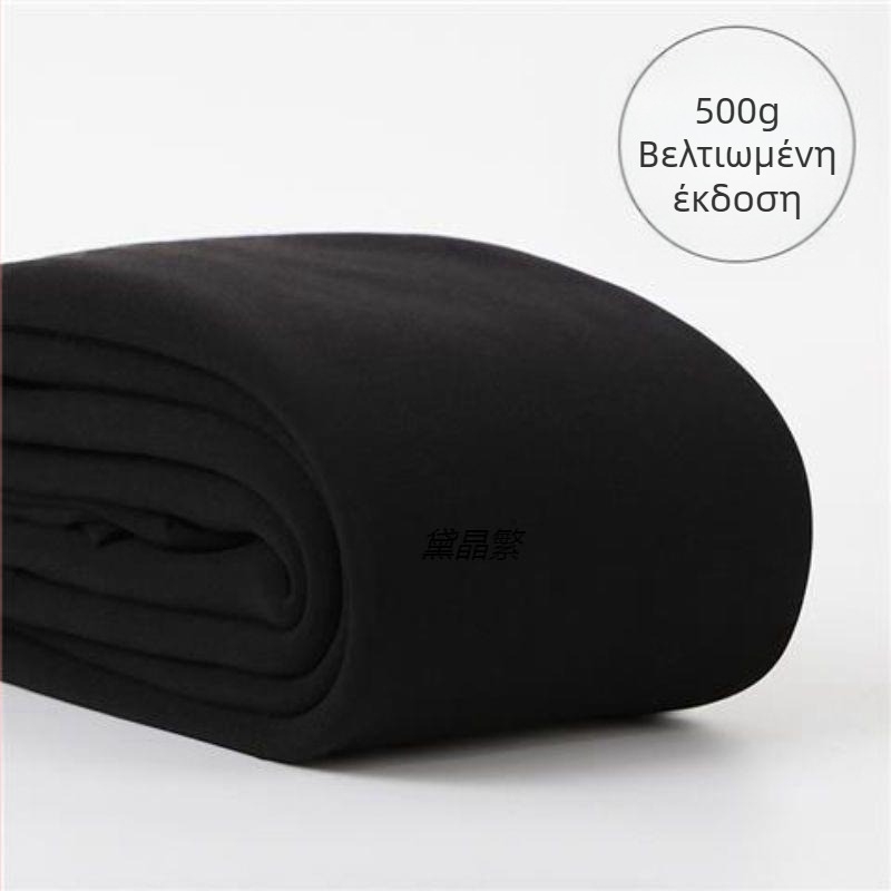 500 Kete Χοντρό Κολάν Γυναικείο Φθινοπωρινό και Χειμερινό Βελούδινο Εξωτερικό Χρώμα Δέρματος με Πηχτή Σάρκα Ανοιχτόχρωμο Τεχνητό Καλσόν στα Πόδια Ζεστό Καλσόν