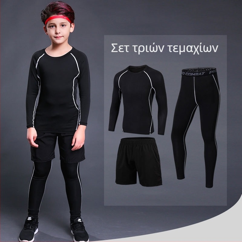 Παιδικά κολάν προπόνησης, φθινοπωρινά και χειμερινά αθλητικά ρούχα, ρούχα για μπάσκετ, ποδόσφαιρο, ρούχα γρήγορου στεγνώματος για αγόρια και αγόρια γυμναστικής