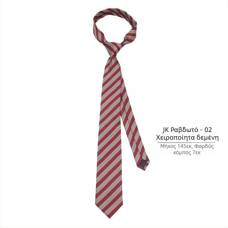 jk Tie Γυναικείο Φόρεμα με Ριγέ Γραβάτα dk Ανδρικό Φοιτητικό Κοριτσίστικο Διακοσμητικό Γραβάτα Ιαπωνικού Στυλ