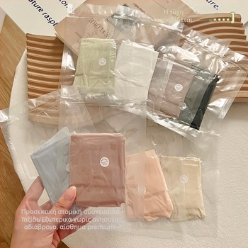 Γυναικεία εσώρουχα Naked 7A από μετάξι, συσκευασία κενού αέρος, βακτηριοστατική μάσκα από μετάξι, άνετα σλιπ με μέση