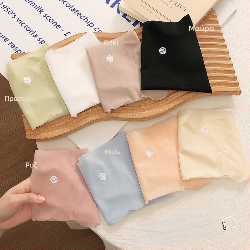 Γυναικεία εσώρουχα Naked 7A από μετάξι, συσκευασία κενού αέρος, βακτηριοστατική μάσκα από μετάξι, άνετα σλιπ με μέση