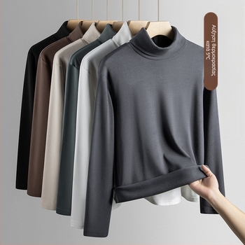 Πουκάμισο διπλής όψης από βελούδο γερμανικής κατασκευής με ζιβάγκο για άνδρες το φθινόπωρο και τον χειμώνα. Ζεστό εσωτερικό τοπ με φλις επένδυση και χοντρό φινίρισμα, λεπτό και ελαφρύ επαγγελματικό φόρεμα με μακριά μανίκια.