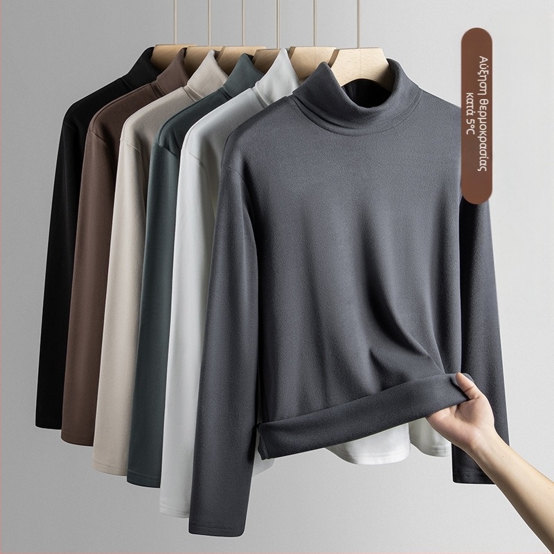 Πουκάμισο διπλής όψης από βελούδο γερμανικής κατασκευής με ζιβάγκο για άνδρες το φθινόπωρο και τον χειμώνα. Ζεστό εσωτερικό τοπ με φλις επένδυση και χοντρό φινίρισμα, λεπτό και ελαφρύ επαγγελματικό φόρεμα με μακριά μανίκια.