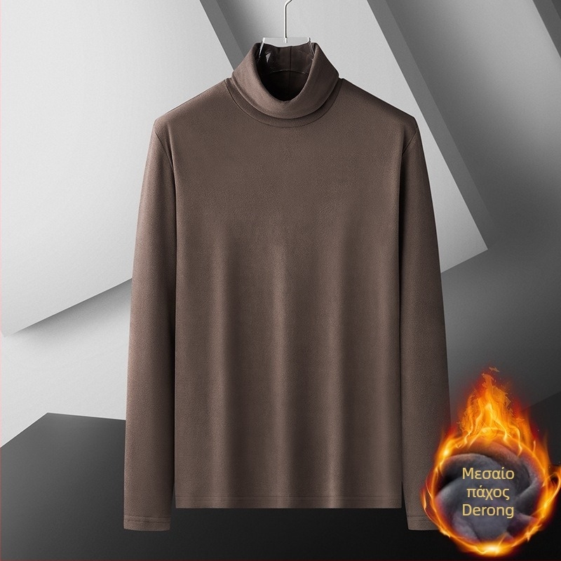 Πουκάμισο διπλής όψης από βελούδο γερμανικής κατασκευής με ζιβάγκο για άνδρες το φθινόπωρο και τον χειμώνα. Ζεστό εσωτερικό τοπ με φλις επένδυση και χοντρό φινίρισμα, λεπτό και ελαφρύ επαγγελματικό φόρεμα με μακριά μανίκια.